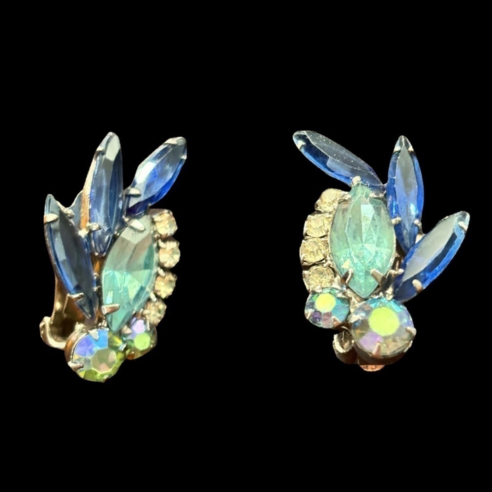 D&E JULIANA Blue & Aurora Vintage Rhinestone
Earrings verified